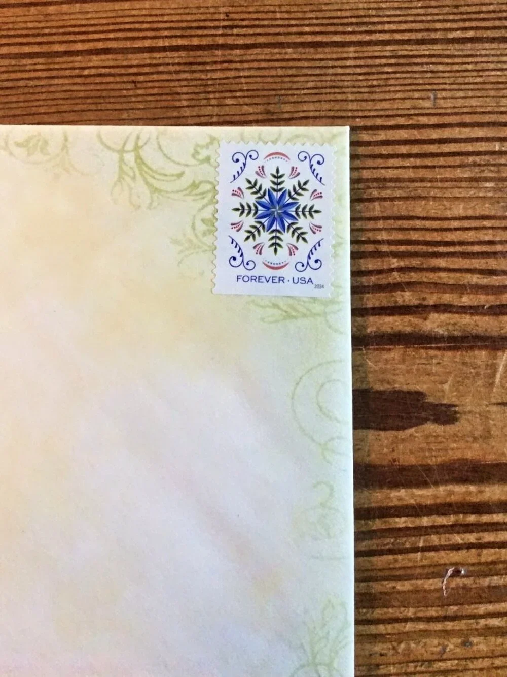 Leanin' Tree Christmas Cards Set of 6 Unused Floral Holiday Greeting Cards